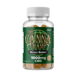 1,000MG CBD Jar of 25MG Mixed Berry Gummies (Vegan Organic)