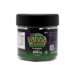 D8/D9 Raspberry THC 1:1 gummys (600 mg)