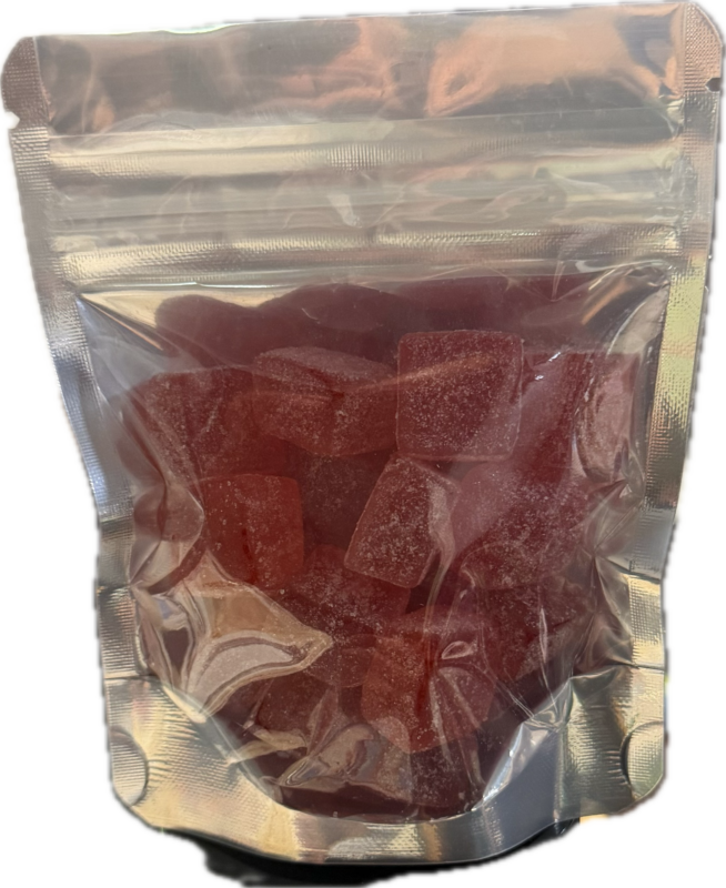 D8/D9 Raspberry THC 1:1 gummys (600 mg) - Image 2